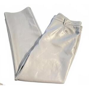 Aritzia Wilfred, Women's Gray Vegan Leather Pants, Size 12